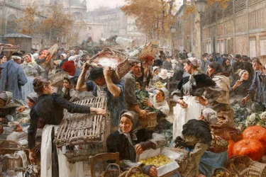 Léon Lhermitte, Les Halles